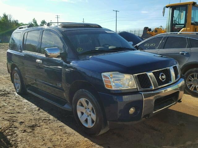 5N1AA08BX6N743358 - 2006 NISSAN ARMADA SE BLUE photo 1