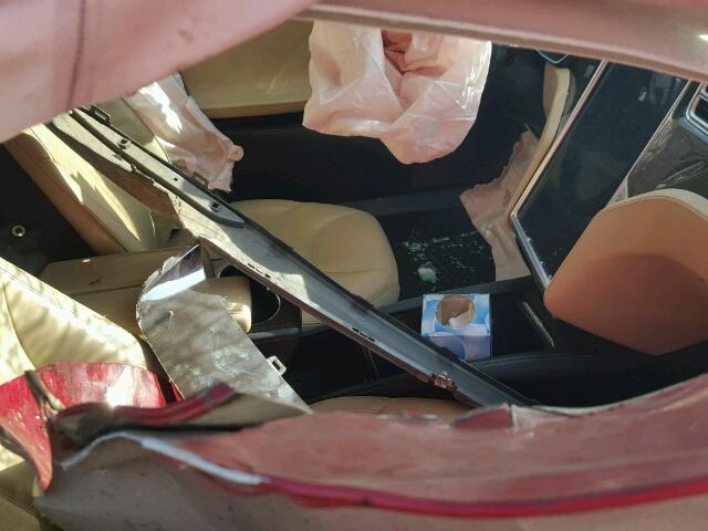 5YJSA1H15EFP38667 - 2014 TESLA MODEL S RED photo 5