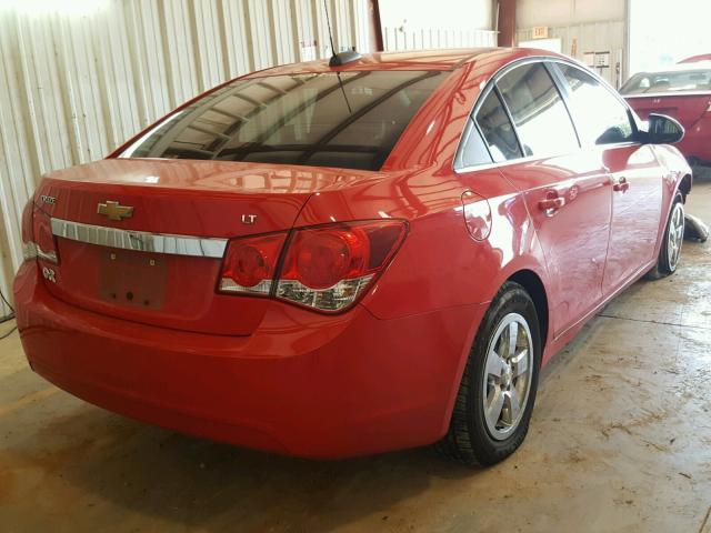 1G1PC5SB6F7174763 - 2015 CHEVROLET CRUZE LT RED photo 4