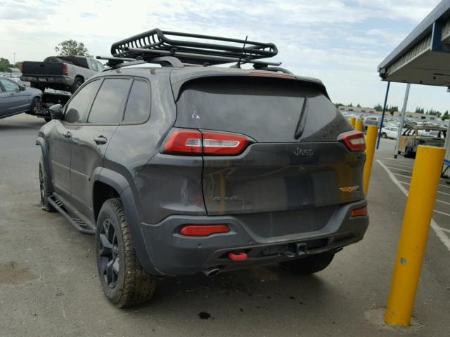 1C4PJMBS5FW545599 - 2015 JEEP CHEROKEE T GRAY photo 3