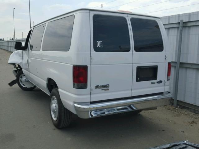 1FBNE3BL0EDA25498 - 2014 FORD ECONOLINE WHITE photo 3