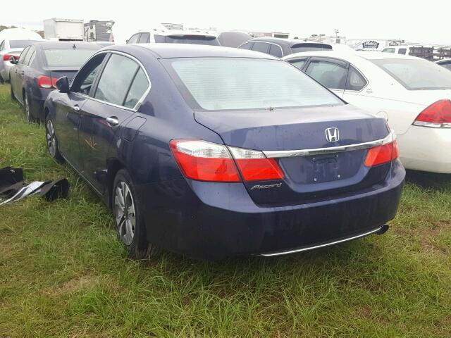 1HGCR2F33DA127231 - 2013 HONDA ACCORD BLUE photo 3