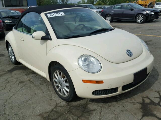 3VWPF31Y56M318766 - 2006 VOLKSWAGEN NEW BEETLE CREAM photo 1