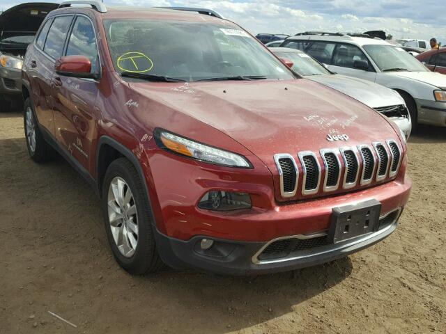 1C4PJMDS2FW774674 - 2015 JEEP CHEROKEE L RED photo 1