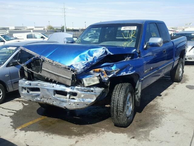 3B7HF13Z8VG799188 - 1997 DODGE RAM 1500 BLUE photo 2