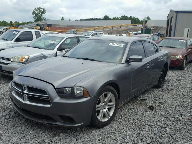 2B3CL3CGXBH597382 - 2011 DODGE CHARGER CHARCOAL photo 2