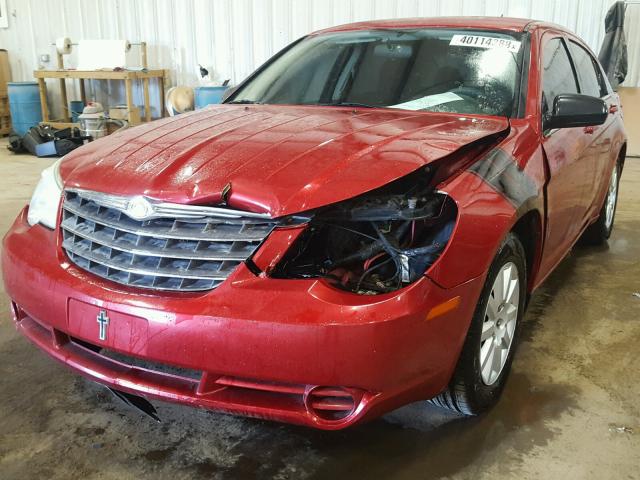 1C3LC46B79N544908 - 2009 CHRYSLER SEBRING LX RED photo 2