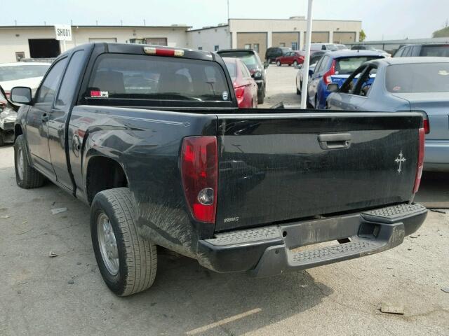 1GCCS199978121992 - 2007 CHEVROLET COLORADO BLACK photo 3