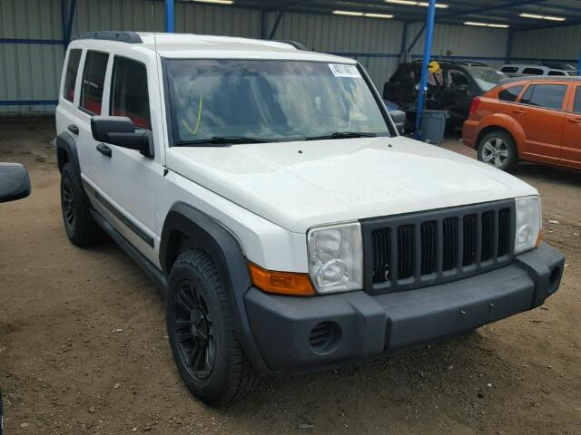 1J8HG48N26C351935 - 2006 JEEP COMMANDER WHITE photo 1