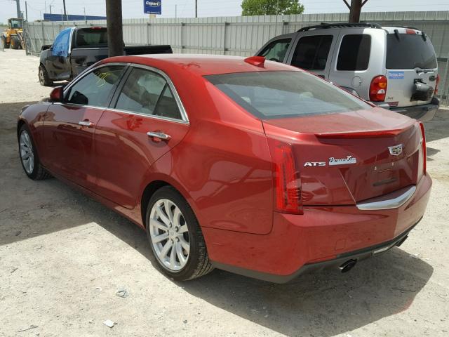 1G6AA5RX7H0196094 - 2017 CADILLAC ATS RED photo 3