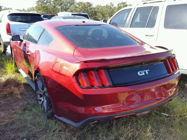 1FA6P8CF1G5236972 - 2016 FORD MUSTANG MAROON photo 3