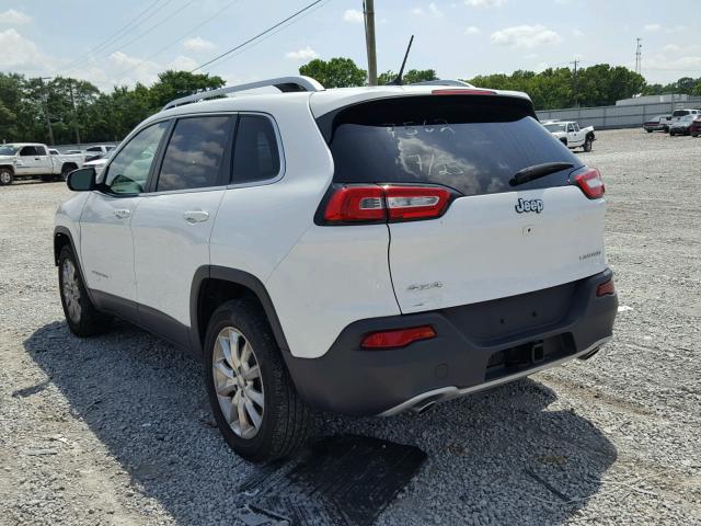 1C4PJMDS5EW257562 - 2014 JEEP CHEROKEE L WHITE photo 3