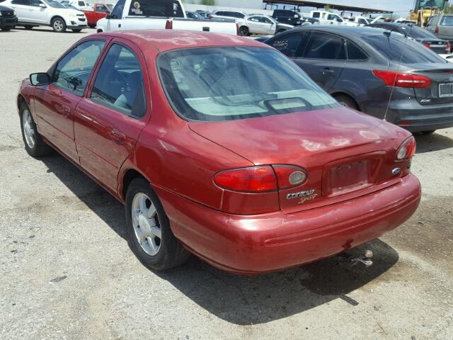 1FALP6538TK213436 - 1996 FORD CONTOUR GL RED photo 3