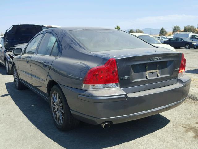 YV1RS592672604681 - 2007 VOLVO S60 2.5T GRAY photo 3