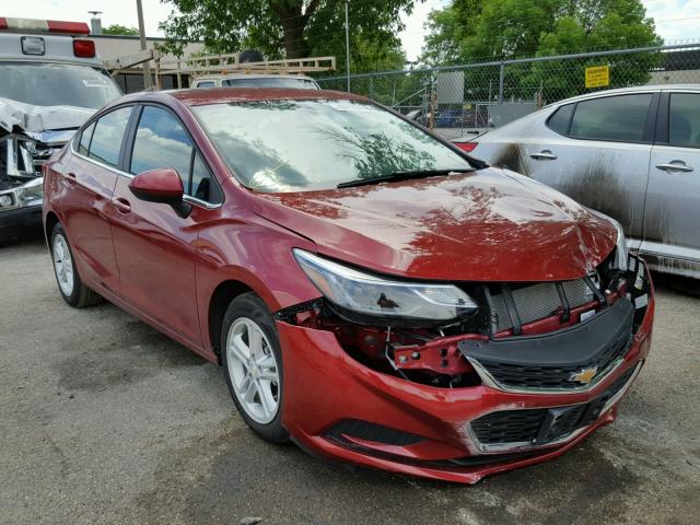 1G1BE5SM9H7272758 - 2017 CHEVROLET CRUZE LT RED photo 1