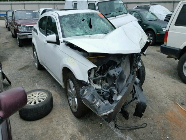 1B3BD2FG6BN549139 - 2011 DODGE AVENGER LU WHITE photo 1