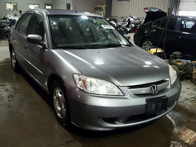 JHMES96684S016455 - 2004 HONDA CIVIC SILVER photo 1