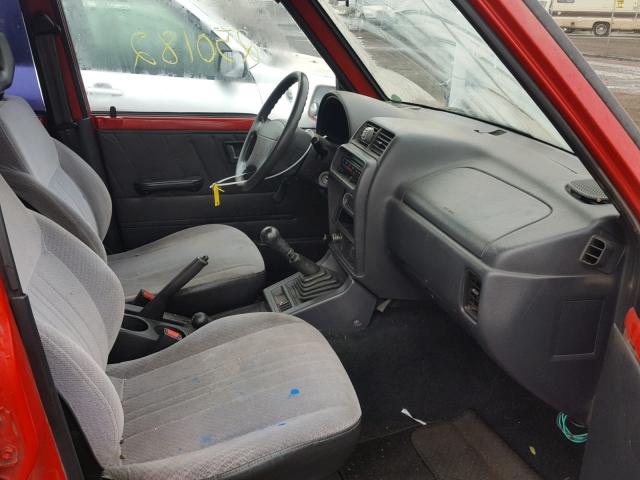 2S3TD03V1T6407668 - 1996 SUZUKI SIDEKICK J RED photo 5