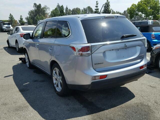 JA4JZ4AX7EZ008428 - 2014 MITSUBISHI OUTLANDER SILVER photo 3