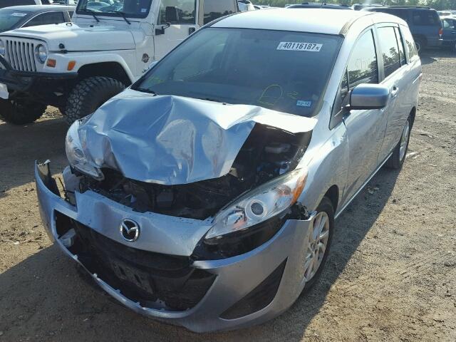 JM1CW2BL3C0113444 - 2012 MAZDA 5 BLUE photo 2