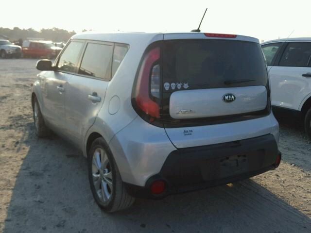 KNDJP3A57F7770367 - 2015 KIA SOUL + SILVER photo 3