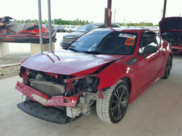 JF1ZNAA13D2706644 - 2013 TOYOTA SCION FR-S RED photo 2