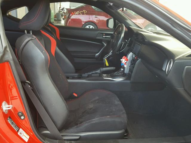 JF1ZNAA13D2706644 - 2013 TOYOTA SCION FR-S RED photo 5