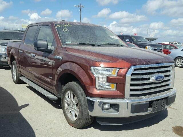 1FTEW1CP3GKF09842 - 2016 FORD F150 SUPER MAROON photo 1