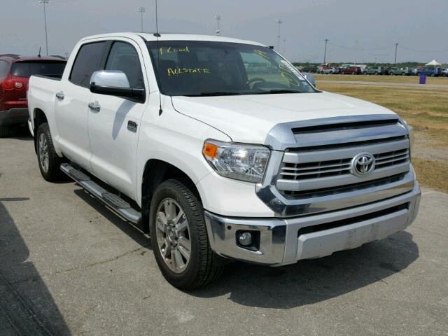 5TFGY5F15EX147868 - 2014 TOYOTA TUNDRA CRE WHITE photo 1