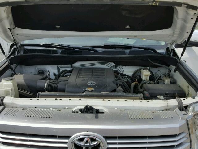 5TFGY5F15EX147868 - 2014 TOYOTA TUNDRA CRE WHITE photo 7