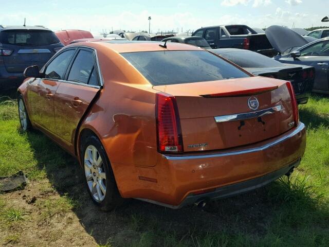 1G6DV57V780188550 - 2008 CADILLAC CTS ORANGE photo 3