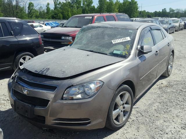 1G1ZD5EB4AF181355 - 2010 CHEVROLET MALIBU 2LT GRAY photo 2