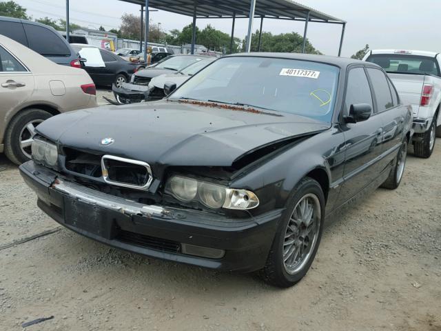 WBAGH83421DP27880 - 2001 BMW 740 IL BLACK photo 2