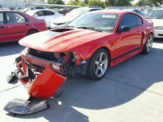 1FAFP42R53F437282 - 2003 FORD MUSTANG MA RED photo 2