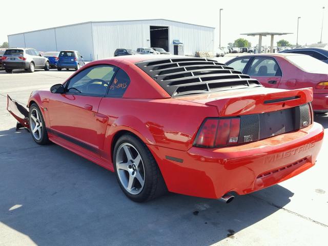 1FAFP42R53F437282 - 2003 FORD MUSTANG MA RED photo 3