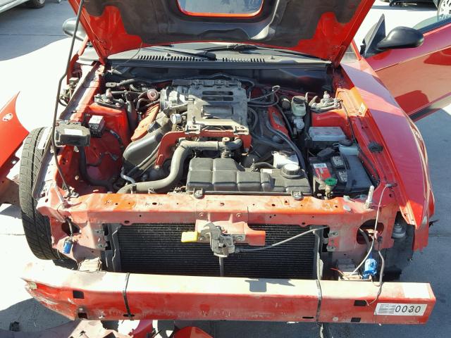 1FAFP42R53F437282 - 2003 FORD MUSTANG MA RED photo 7