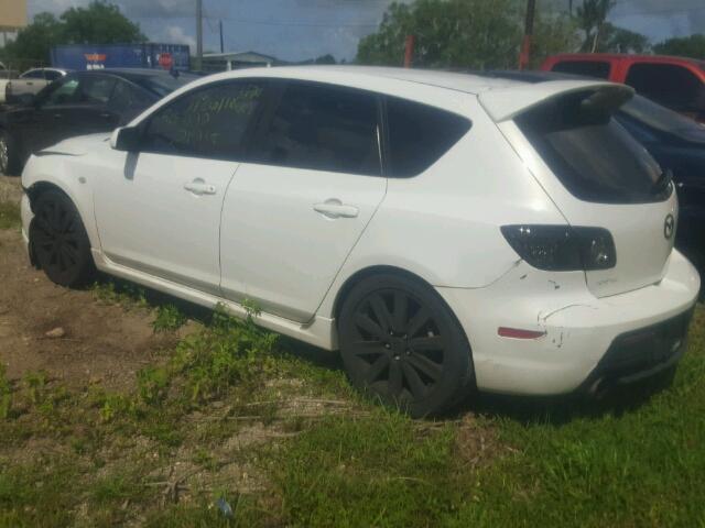 JM1BK34M491223747 - 2009 MAZDA SPEED 3 WHITE photo 3