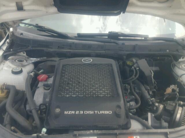 JM1BK34M491223747 - 2009 MAZDA SPEED 3 WHITE photo 7