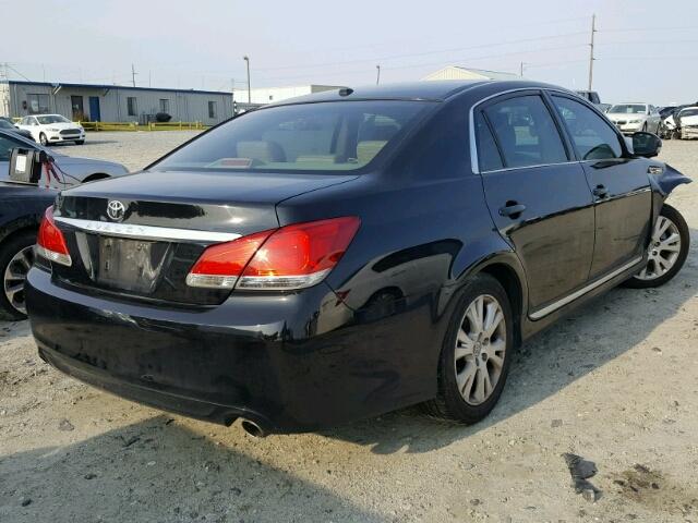 4T1BK3DB2BU386332 - 2011 TOYOTA AVALON BAS BLACK photo 4