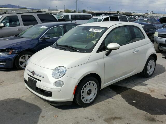 3C3CFFAR5FT545302 - 2015 FIAT 500 POP WHITE photo 2