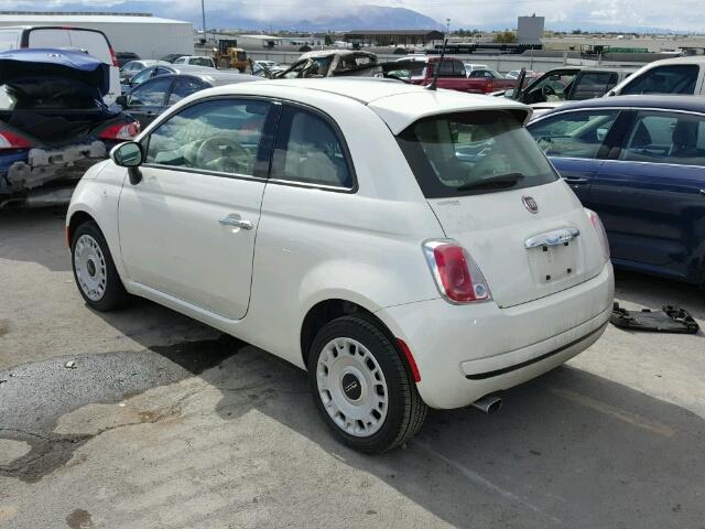 3C3CFFAR5FT545302 - 2015 FIAT 500 POP WHITE photo 3