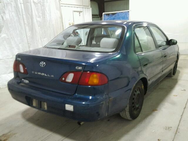 1NXBR12E9YZ325811 - 2000 TOYOTA COROLLA VE BLUE photo 4