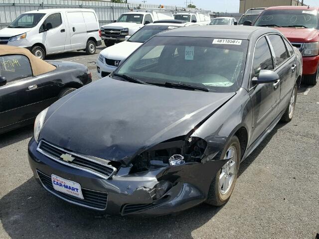 2G1WB5EK2A1238054 - 2010 CHEVROLET IMPALA LT GRAY photo 2