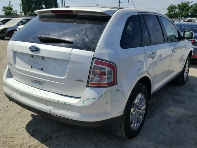 2FMDK3JC5ABA19547 - 2010 FORD EDGE SEL WHITE photo 4