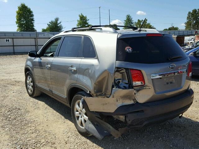 5XYKT4A64DG416207 - 2013 KIA SORENTO LX BROWN photo 3