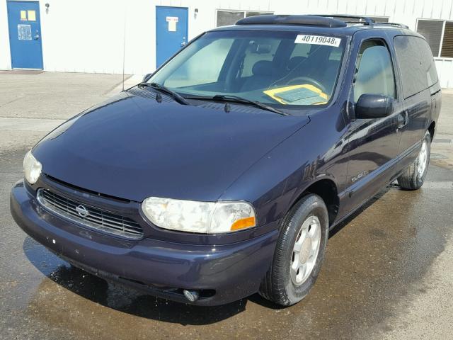 4N2XN11TXXD819810 - 1999 NISSAN QUEST SE BLUE photo 2