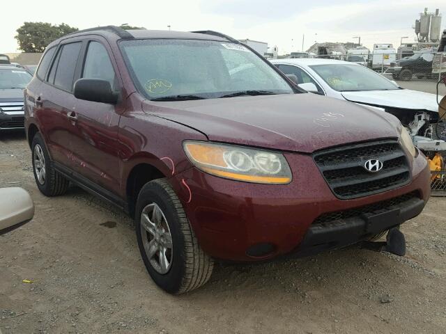 5NMSG13D59H279189 - 2009 HYUNDAI SANTA FE BURGUNDY photo 1