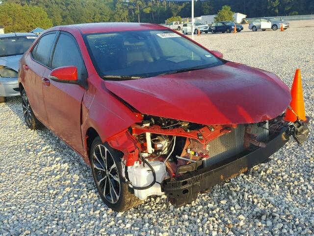 5YFBURHE5HP591168 - 2017 TOYOTA COROLLA L RED photo 1