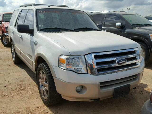 1FMFU18538LA32919 - 2008 FORD EXPEDITION WHITE photo 1