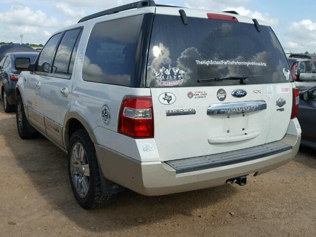 1FMFU18538LA32919 - 2008 FORD EXPEDITION WHITE photo 3